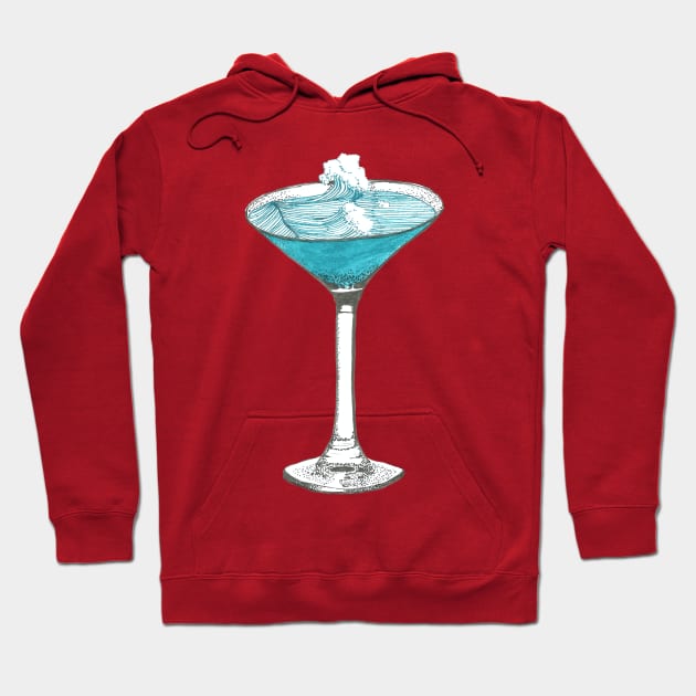 Wave-tini, please Hoodie by Créa'RiBo